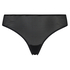 Invisible thong Stripe mesh, Black