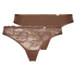 2 Angie Thongs, Brown