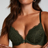 Teddy Padded Underwired Push-Up Bra, Green