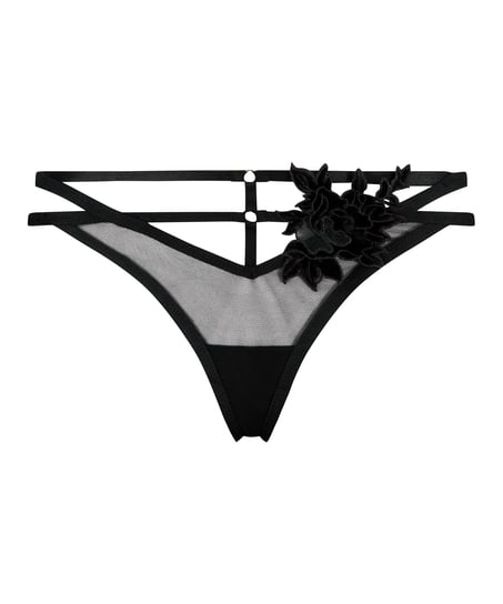 Effie tanga thong, Black