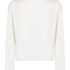 Long-sleeved Knitted Ribbed Pyjama Top, White