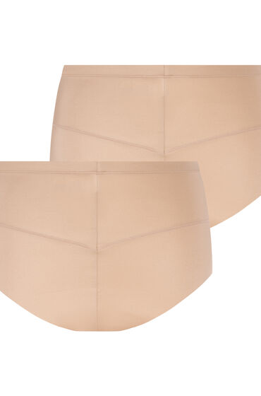 Hunkemöller 2-Pack Smoothing shaping brief Beige
