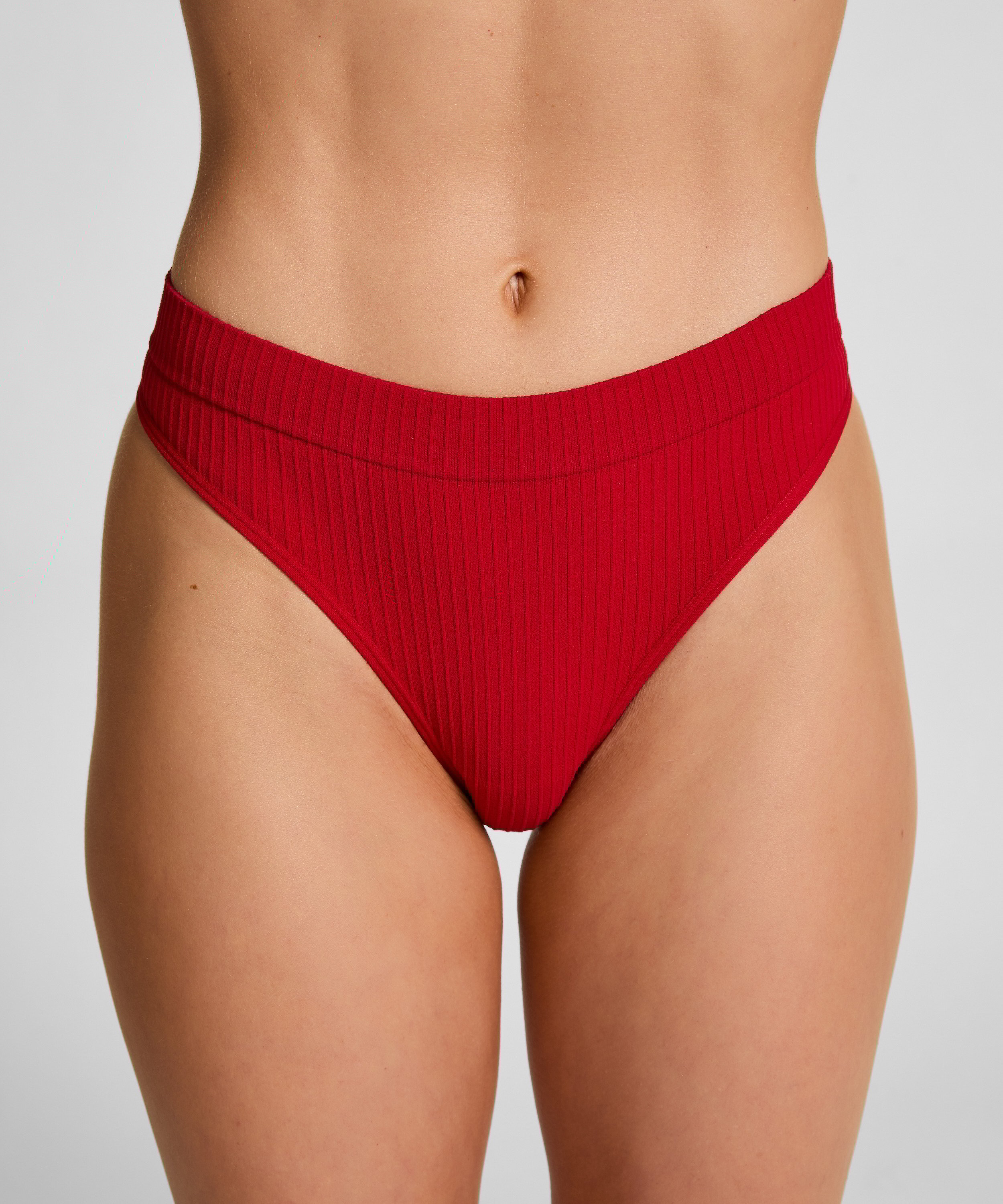 Dianne High Leg Thong, Red, main