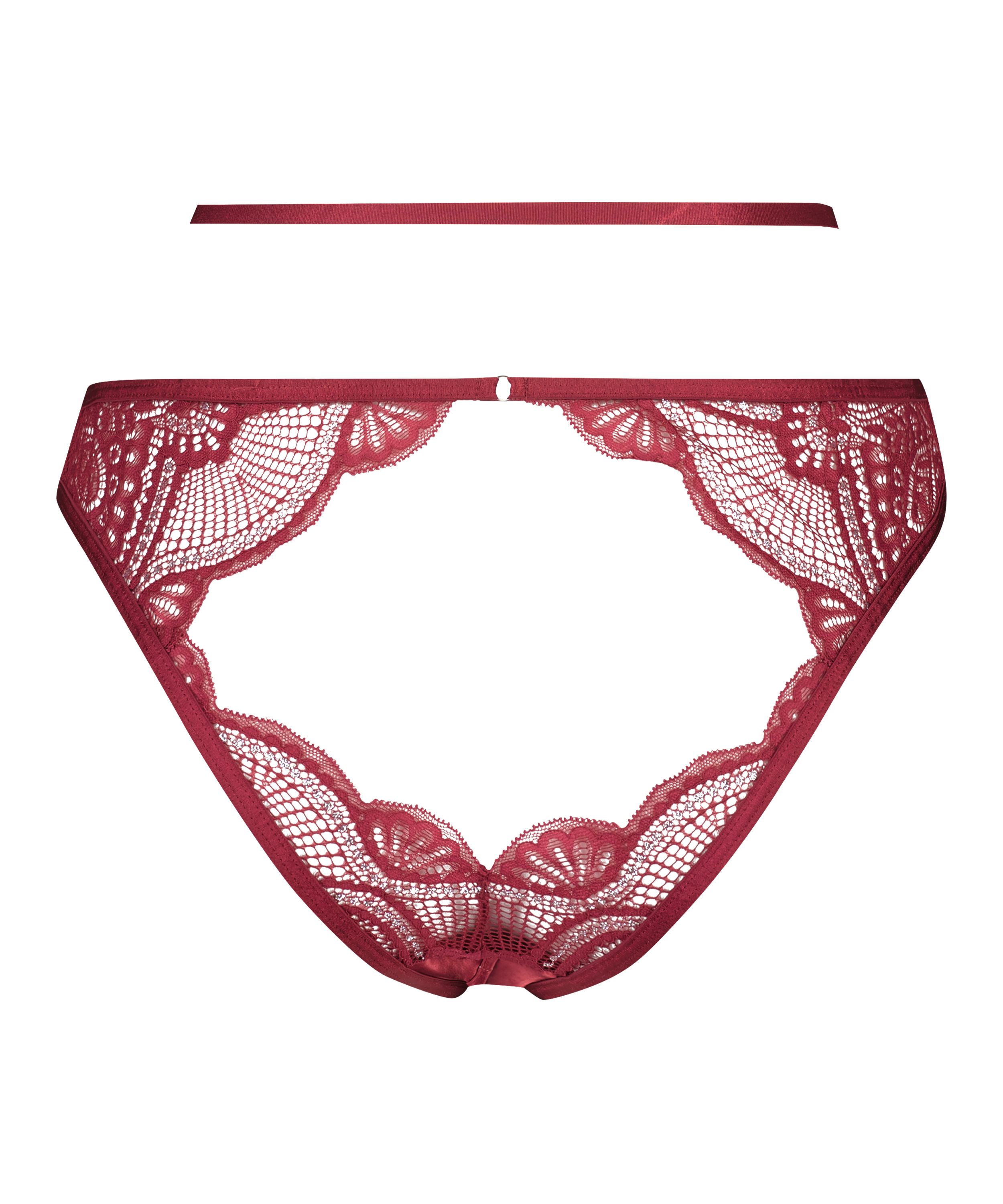 Lyra Open Crotch Brazilian, Red, main