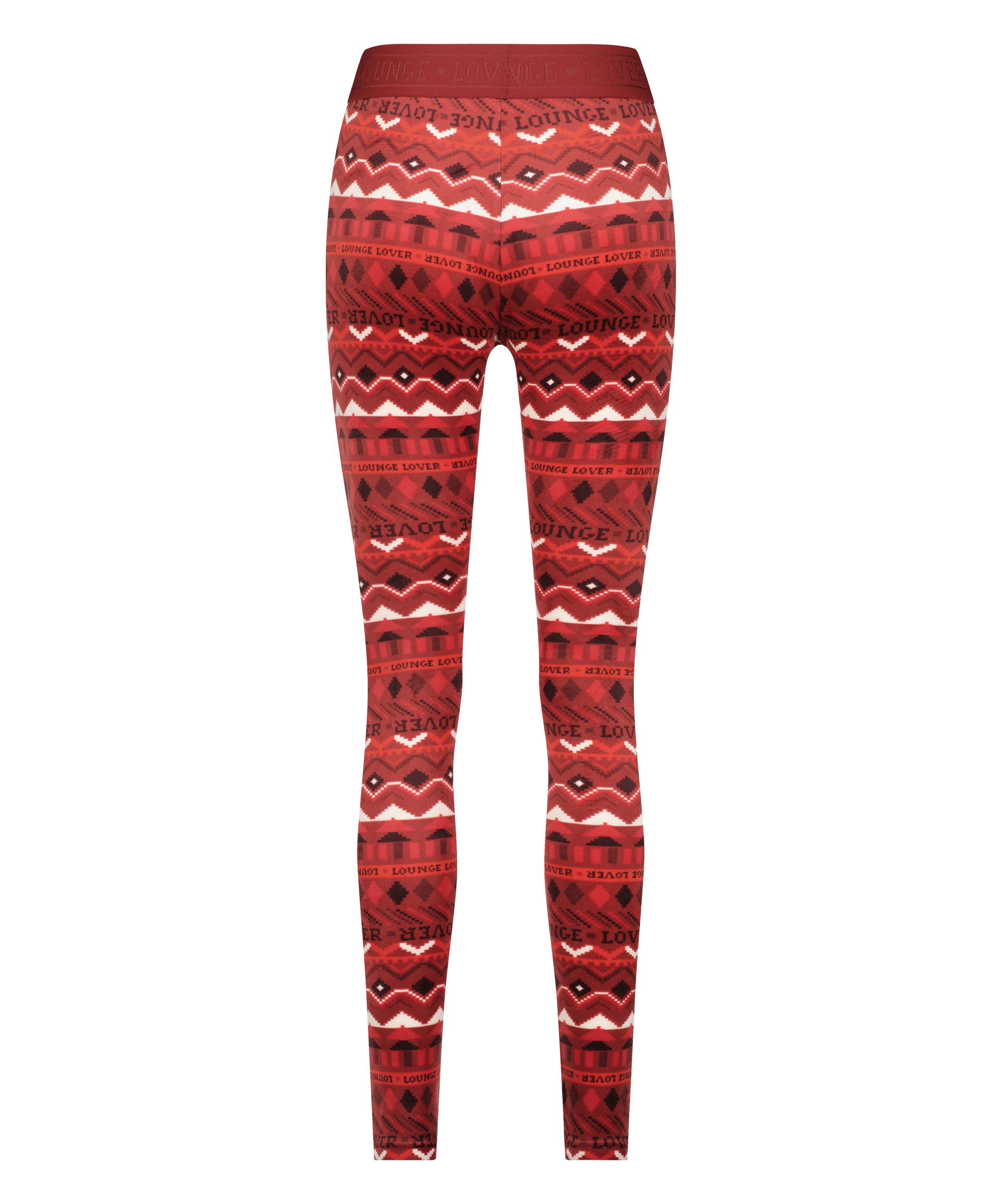 Velour Leggings, Red, main