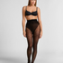 Tights 15 Denier Leopard, Black