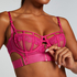 Sable Non-Padded Longline Underwired Bra, Pink