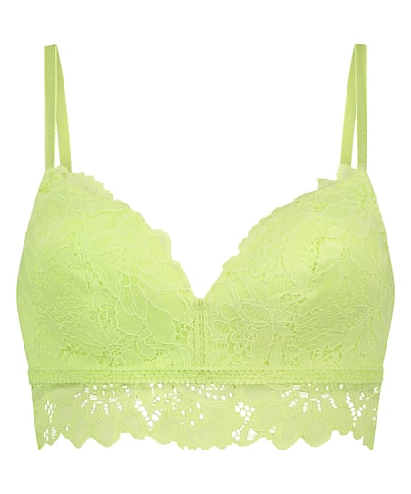 Shiloh Padded Non-wired Longline Bra, Green
