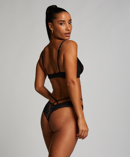 Sosha Non-Padded Underwired Bra, Black