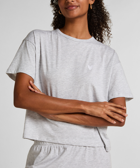 Pyjama Set Jersey Heart, Grey