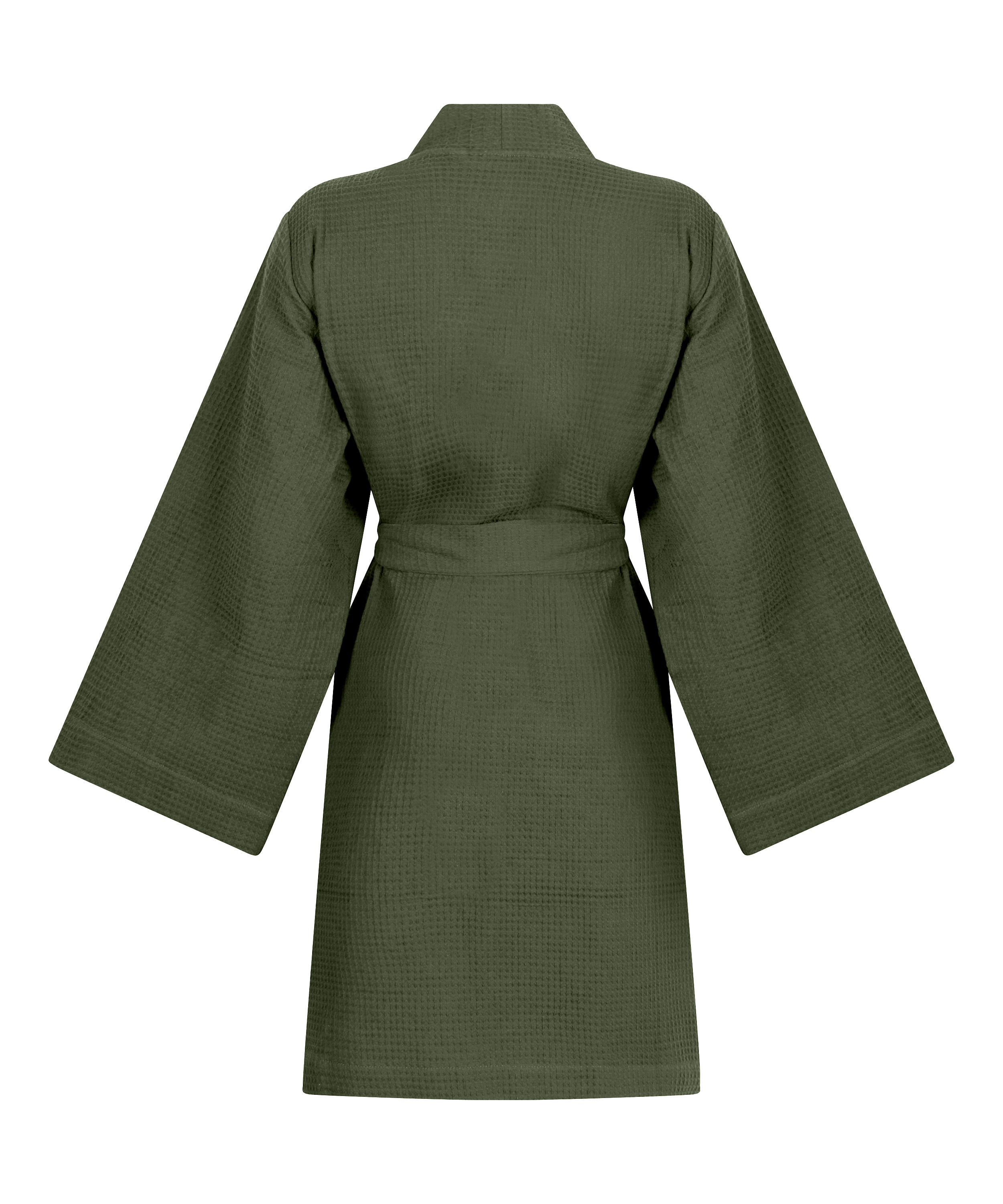 Waffle Bathrobe, Green, main