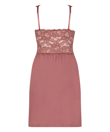 Nora Lace Slip Dress, Purple