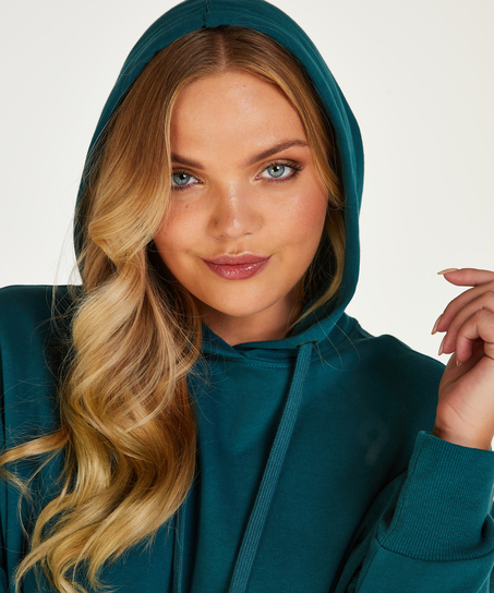 Longsleeved Hoodie, Blue