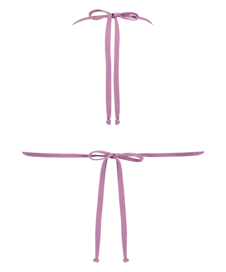 Tasmania triangle bikini top, Purple