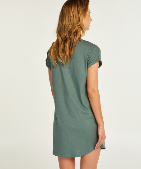 Round Neck Nightshirt, Green