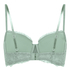 Marine Padded Underwired Bra, Green