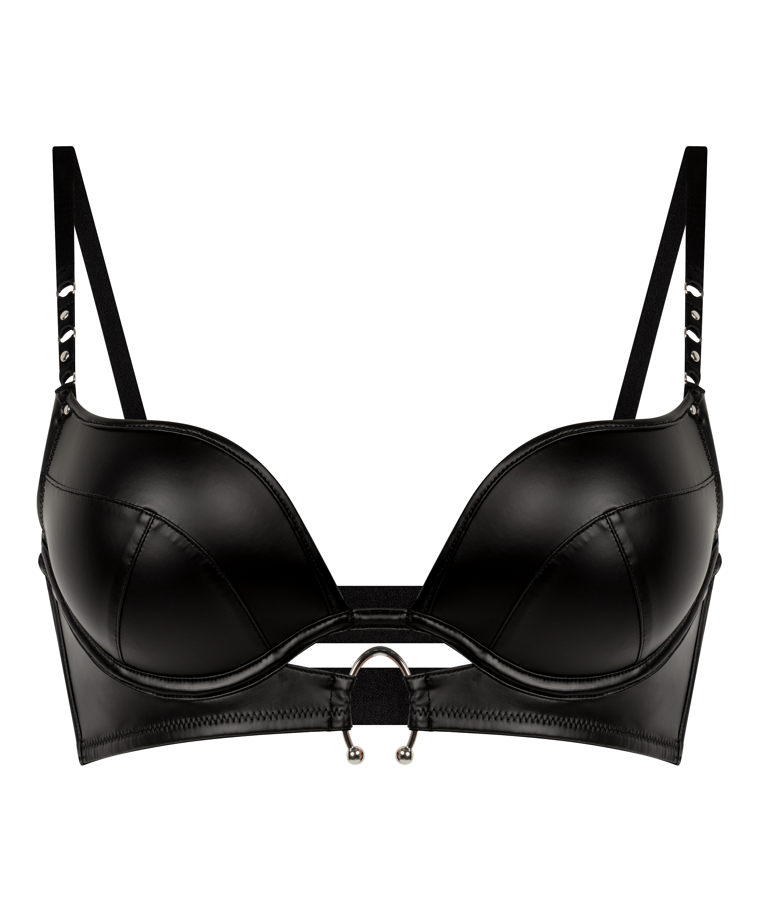 Zelda Push-Up Bra, Black, main