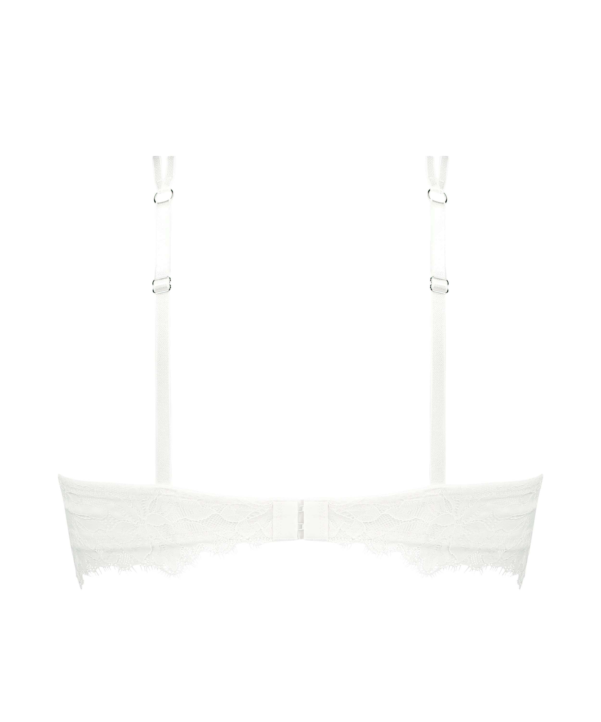 Isabella Non-Padded Underwired Longline Bra, White, main
