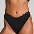2-Pack Scallop Bikini Bottoms, Black