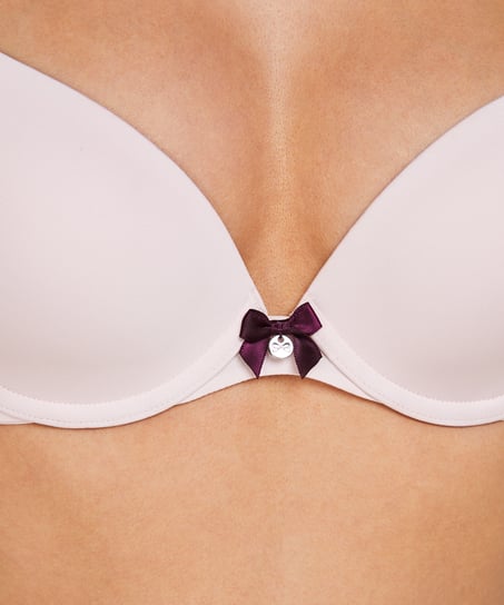 Plunge Padded Underwired Bra, Pink