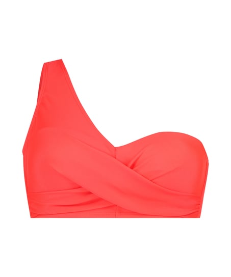 Cairo Bandeau Bikini Top, Red