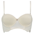 Padded longline underwired bra Rose, White