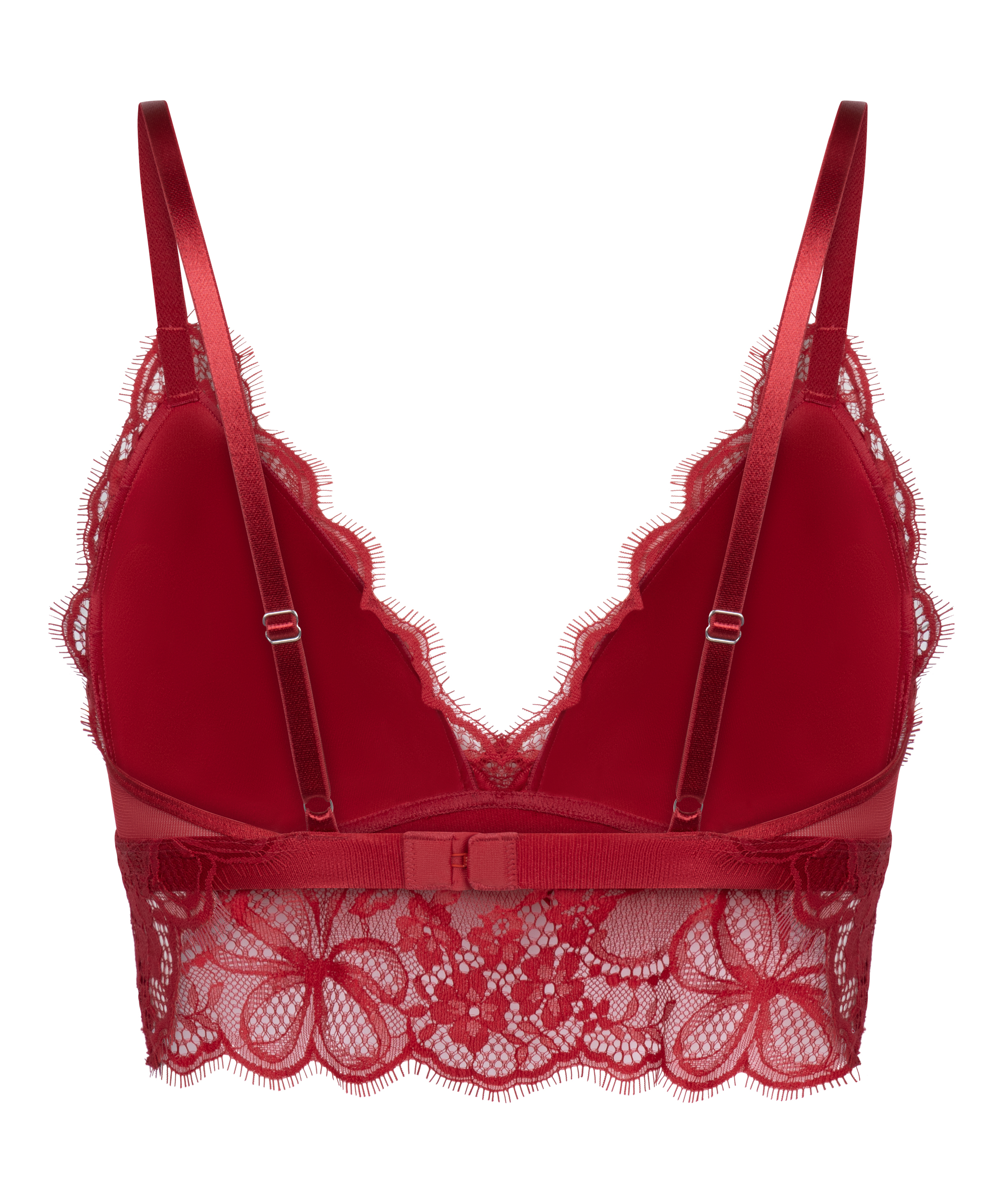 Marianna Triangle Bralette, Red, main