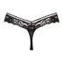 Gianni extra low rise thong, Black