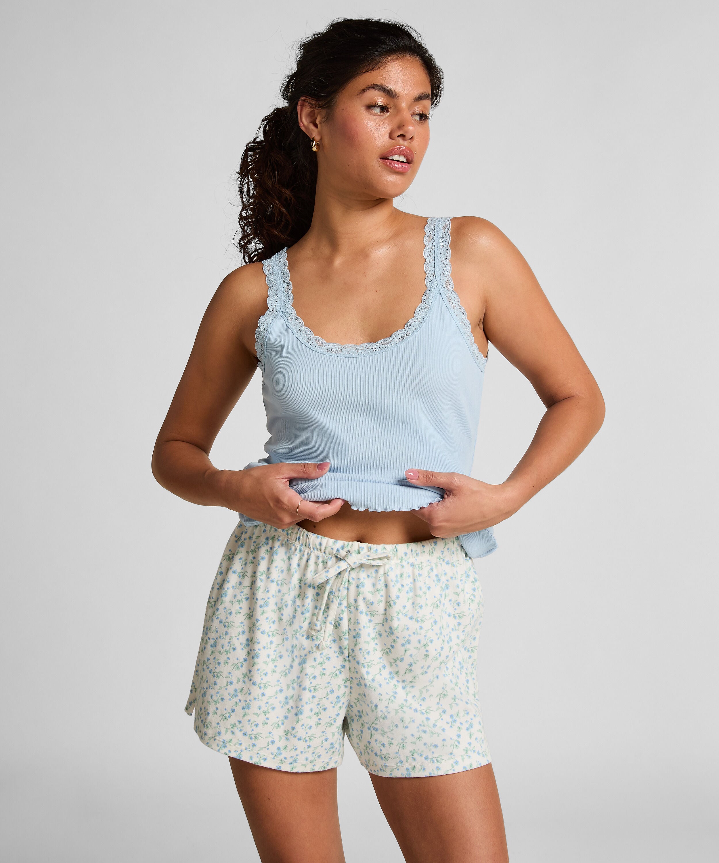 Cotton shorts, White