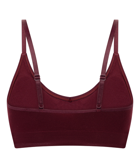 Dide Triangle Bralette, Red