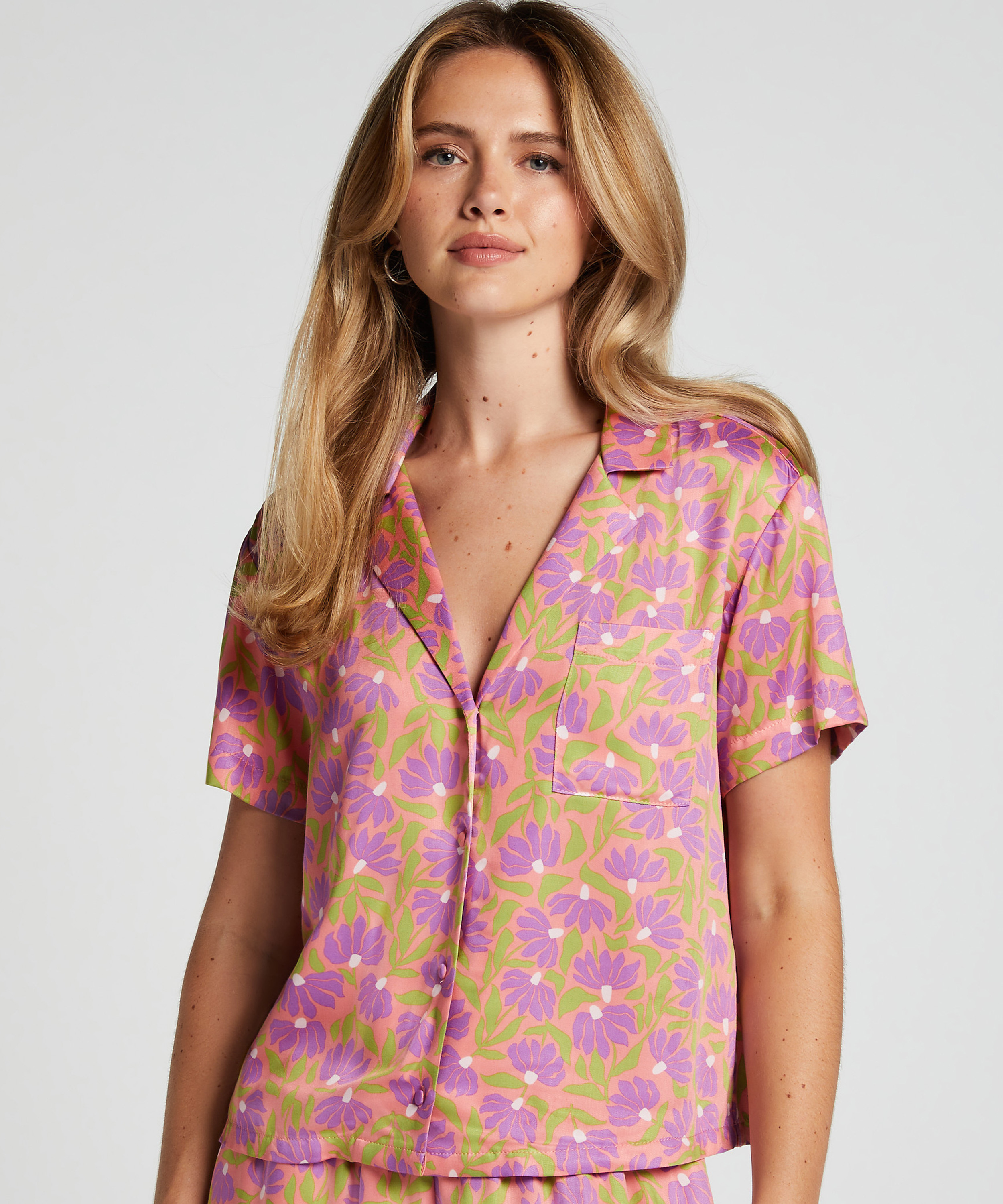 Springbreakers Pyjama Top, Pink, main