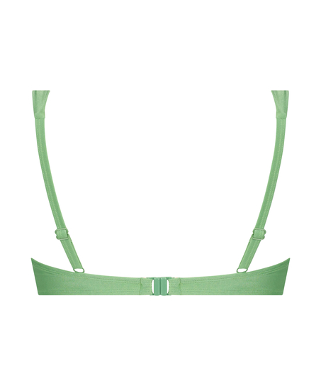 Mauritius non-padded underwired bikini top, Green