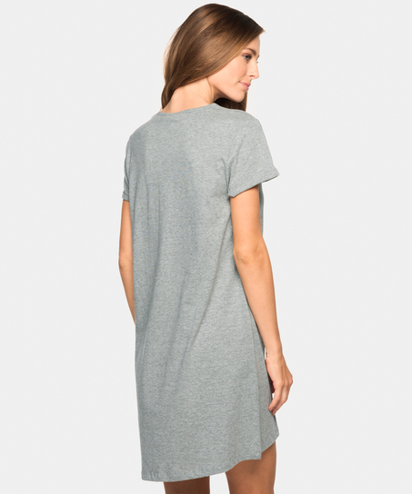 Nightshirt V-neck, Grey
