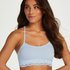 Marine seamless bralette, Blue