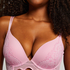 Lidia Padded Longline Push-Up Underwired Bra, Pink
