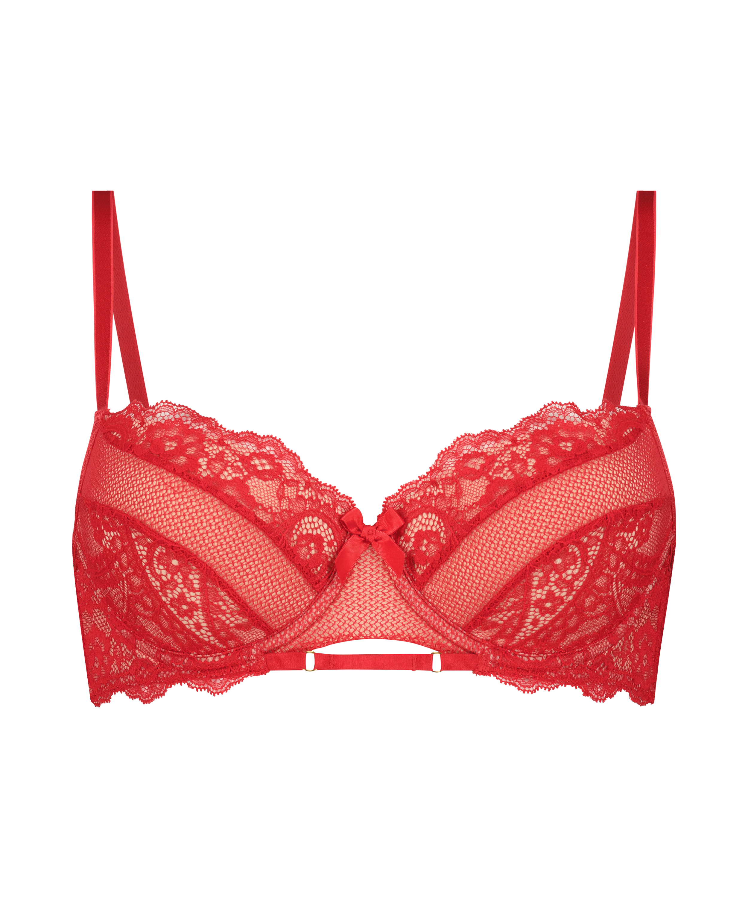Sierra padded underwired bra, Red, main
