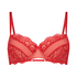 Sierra padded underwired bra, Red
