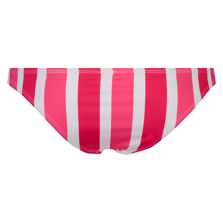 Candy Stripes Low Brazilian Bikini Bottoms, Pink