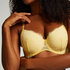 Lidia Padded Underwired Bra, Yellow