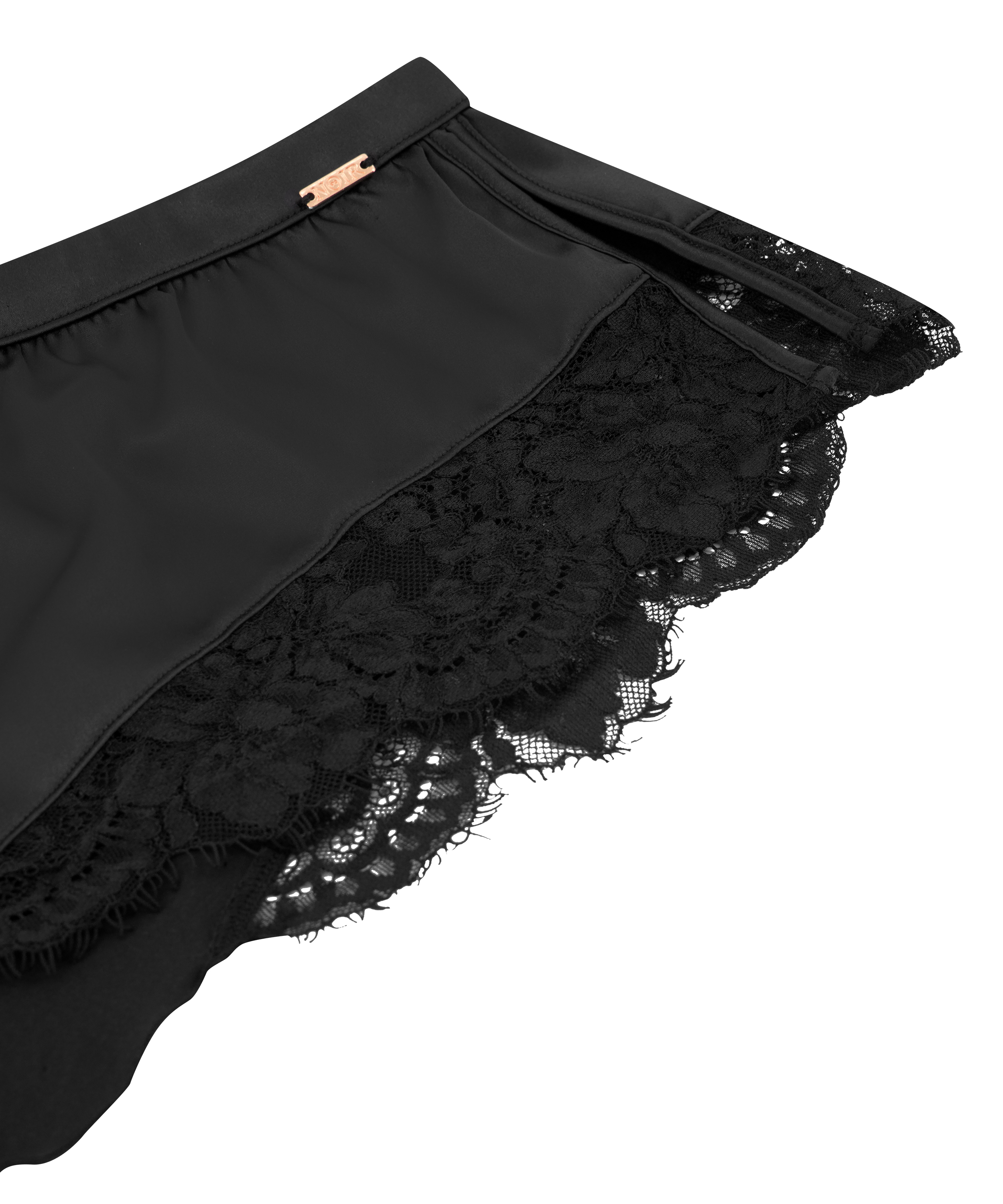 Valerie Lace French Knicker, Black, main