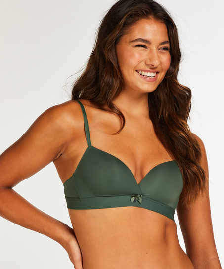 Padded Non-Wired Bra, Green