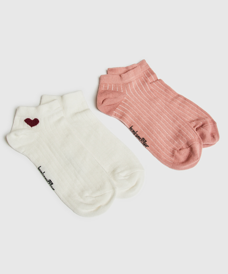 2 Pairs Of Socks, White