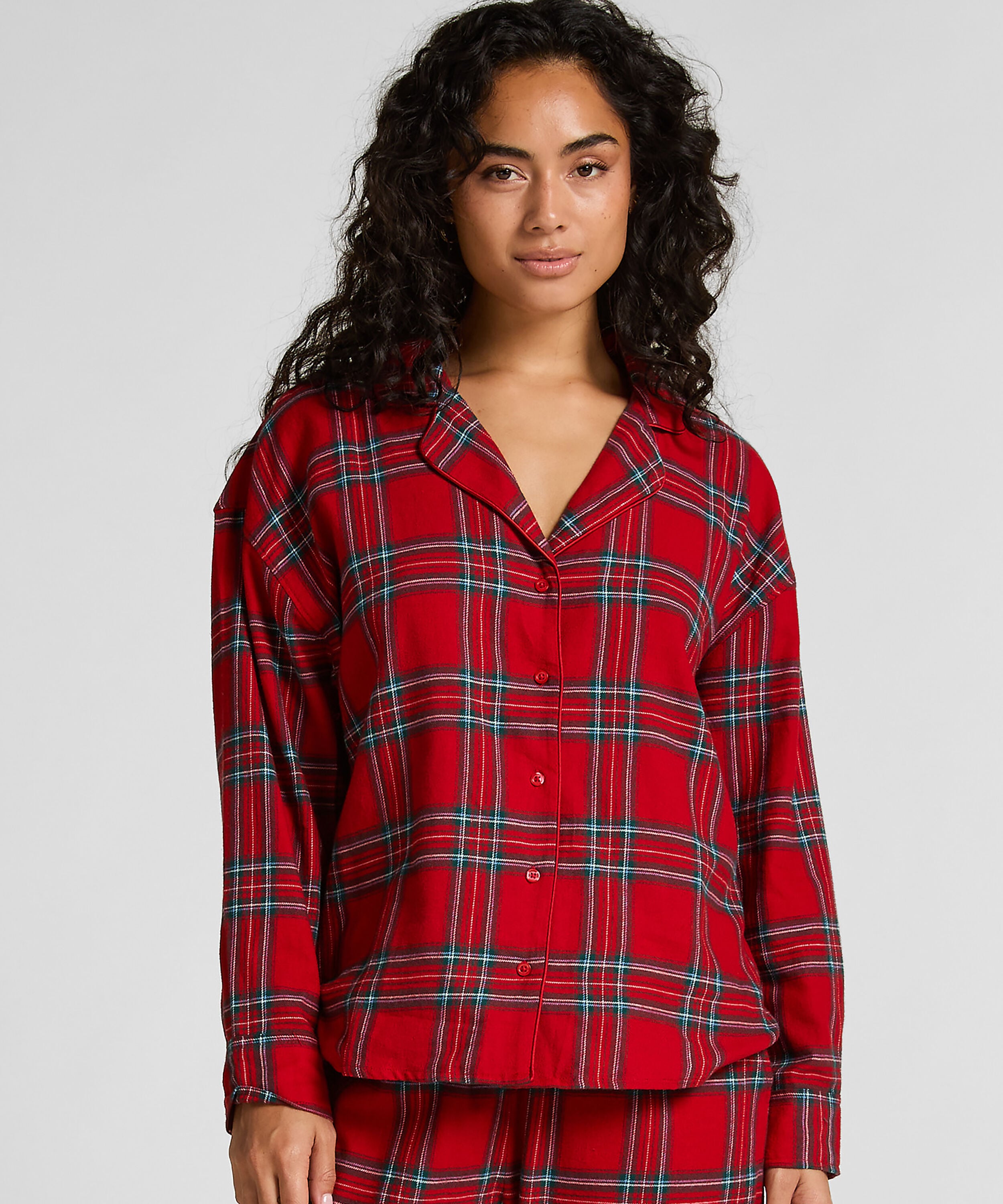 Flannel Pyjama Top