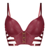 Vicky padded underwired push-up bra, Red