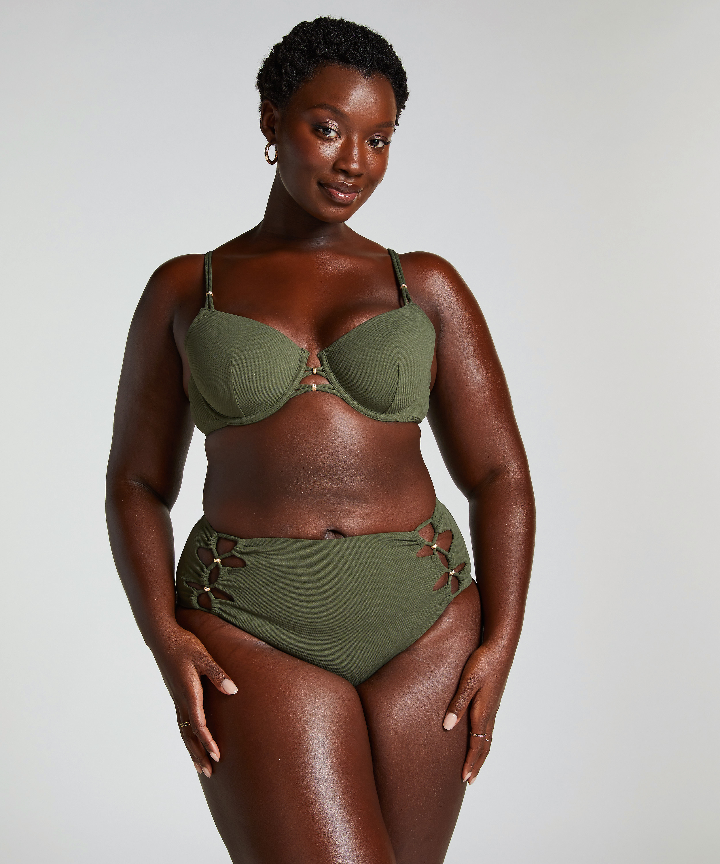 Holbox Rio Bikini Bottoms, Green, main