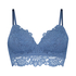 Shiloh Padded Non-wired Longline Bra, Blue