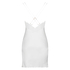 Satin Lily slip dress, White