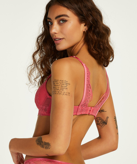 Claire Padded Underwired Bra, Pink