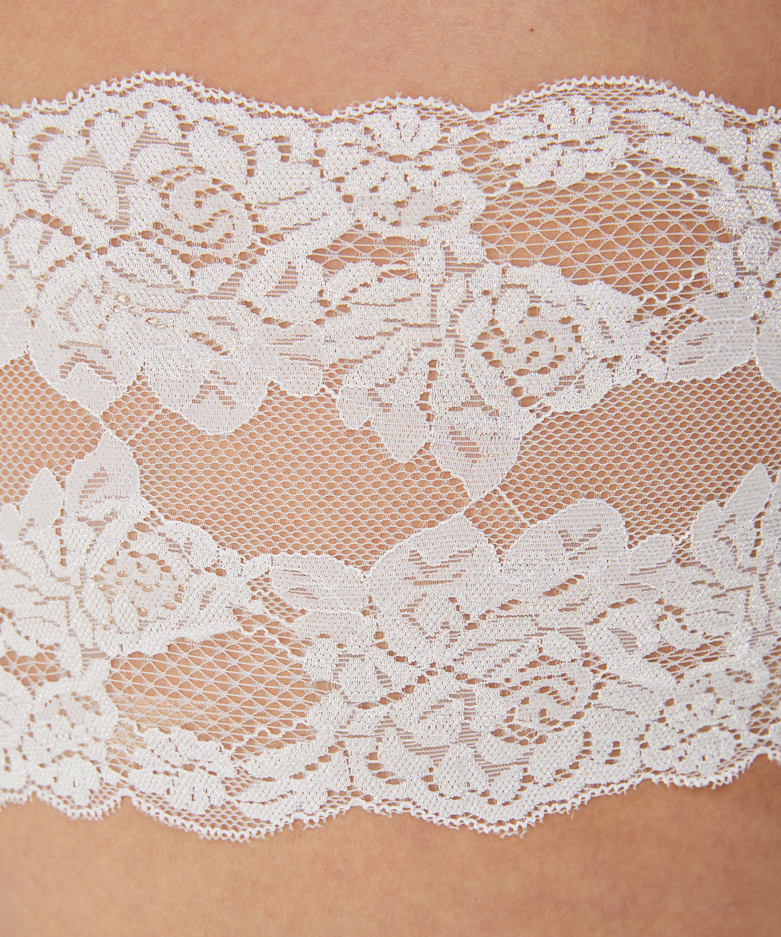 Lace thigh bands, White, main