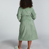 Fleece Bathrobe, Green